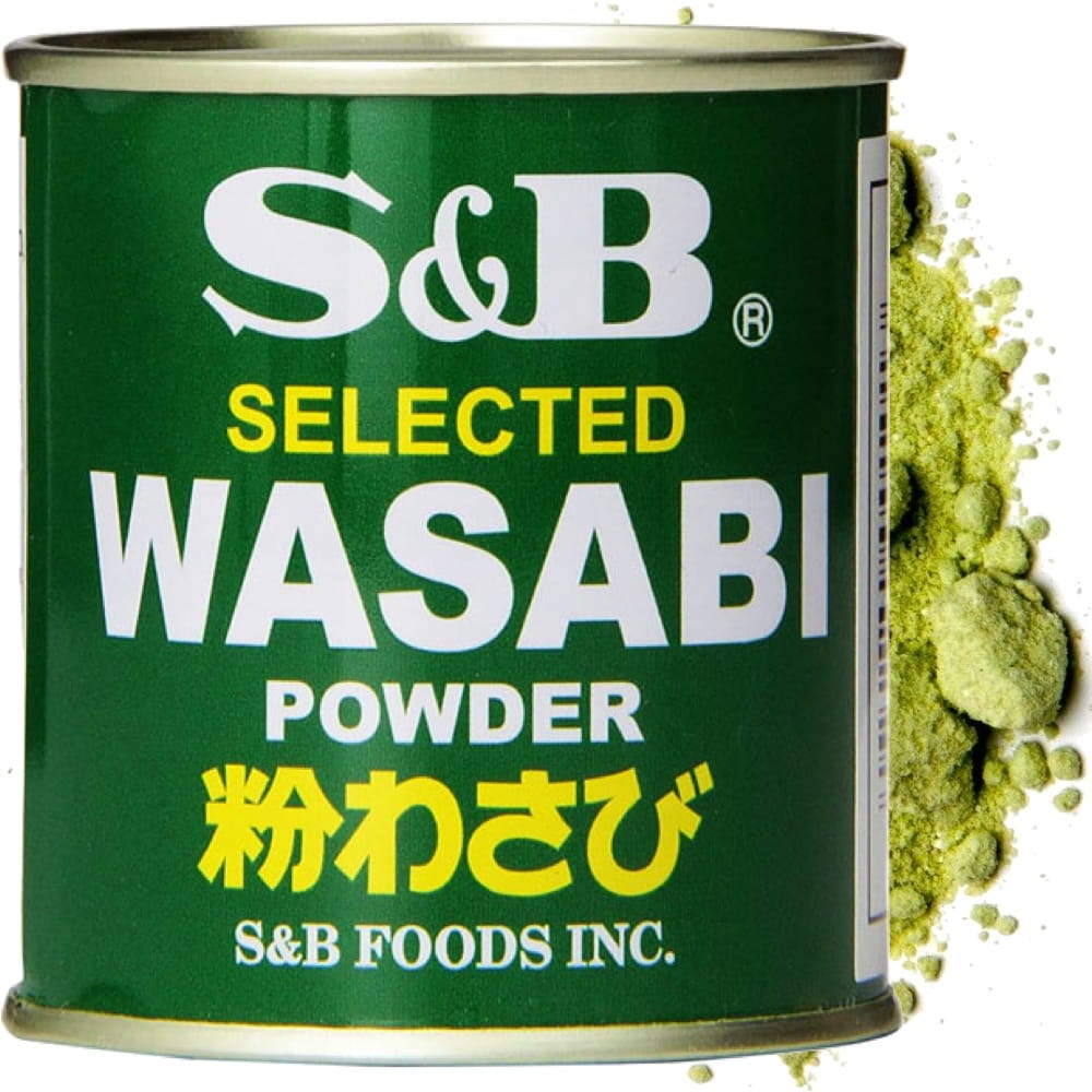 Pasta Wasabi Do Sushi Ostry Zielony Japoński Chrzan w Proszku Puszka 30g S&B